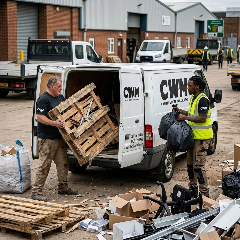 Branded CWM crew during a commercial site clearance.